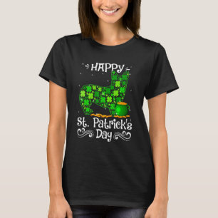 Happy St Patrick S Day Corgi Dogs Shamrock Costume T-Shirt