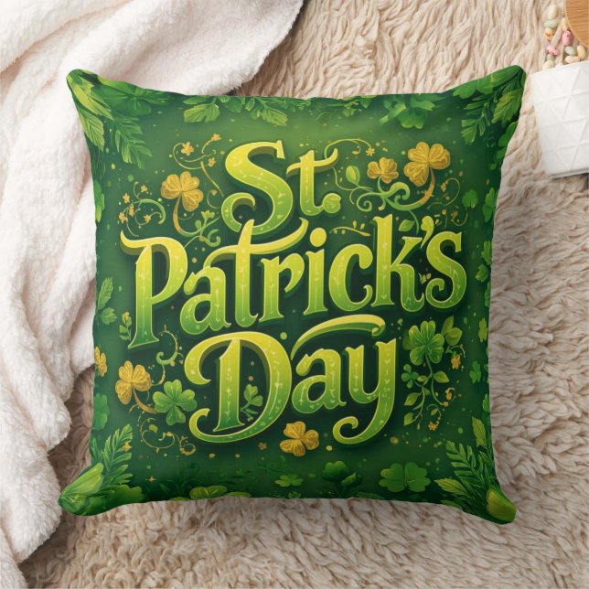 Happy St. Patrick’s Day Cushion (Blanket)