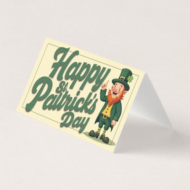 Happy St. Patrick’s Day Cute Leprechaun (Front)