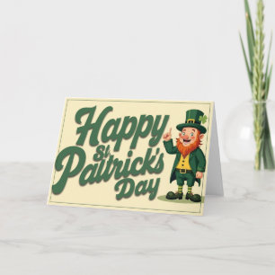 Happy St. Patrick’s Day Cute Leprechaun Card
