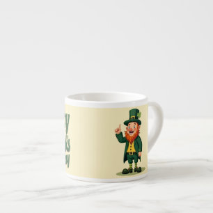 Happy St. Patrick’s Day Cute Leprechaun Espresso Cup
