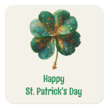 Happy St. Patrick’s Day Elegant Shamrock