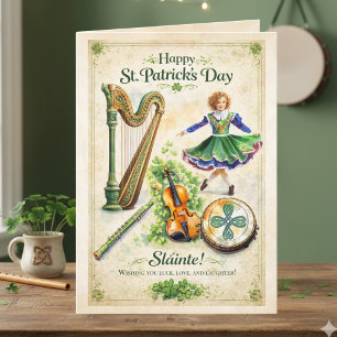 Happy St. Patrick’s Day Greeting   Vintage Irish Card