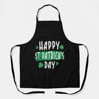 Happy St Patrick s Day Heart Patricks Day Paddy Apron