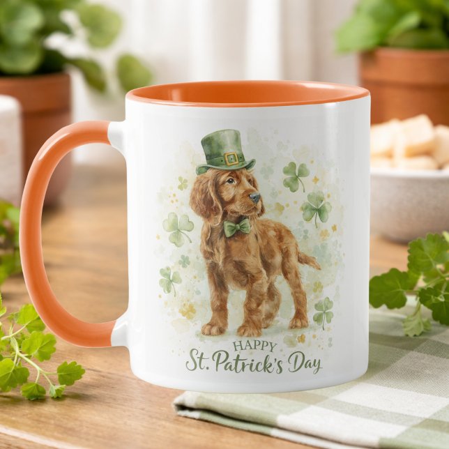 Happy St. Patrick’s Day Irish Setter  Mug (Creator Uploaded)