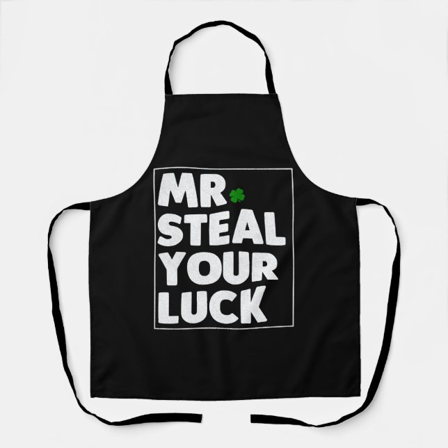 Happy St Patrick s Day Kids Boys Men Apron (Front)