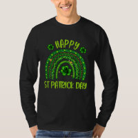 Happy St Patrick s Day Lucky Shamrocks Rainbow Cel