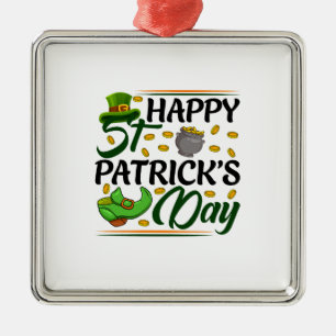 Happy St Patrick S Day Metal Tree Decoration