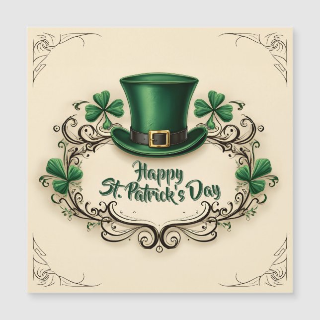 Happy St. Patrick’s Day Shamrock Design (Front)