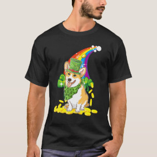 Happy St Patrick S Day Shamrock Irish Corgi Dog T-Shirt