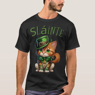 Happy St Patrick s Day Slainte Irish Gaelic Toast  T-Shirt