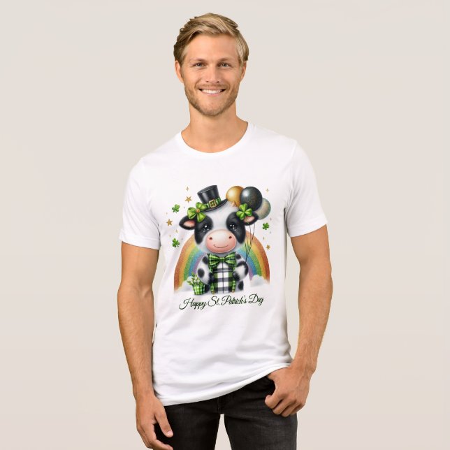 Happy St. Patrick’s Men’s  Tri-Blend Shirt (Front Full)