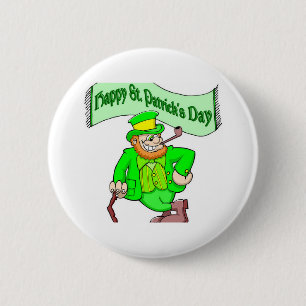 Happy St PAtrick's 6 Cm Round Badge