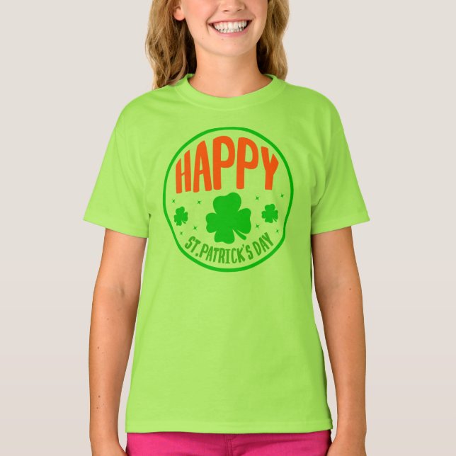 Happy St  Patrick's Day-17590 T-Shirt (Front)