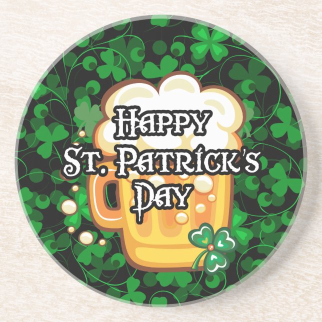 Happy St. Patrick's Day 1 Coaster (Front)