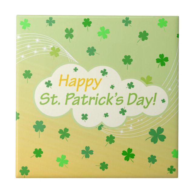 Happy St Patricks Day 1 Tile (Front)