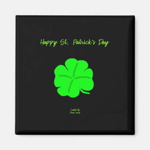 Happy St.  Patrick's Day 2 Inch Square Magnet