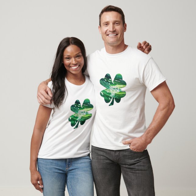 Happy St Patricks Day 4 leaf clover Irish Pride  T-Shirt (Unisex)