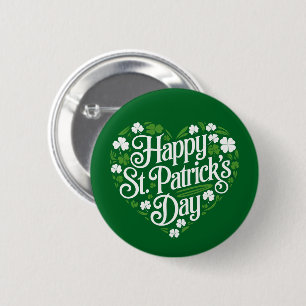 Happy St Patrick's Day 6 Cm Round Badge