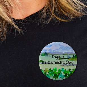 Happy St Patrick's Day  6 Cm Round Badge