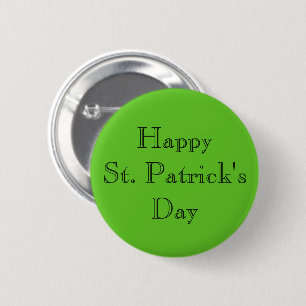 Happy St. Patrick's Day 6 Cm Round Badge