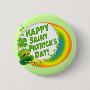 Happy St. Patrick's Day! 6 Cm Round Badge