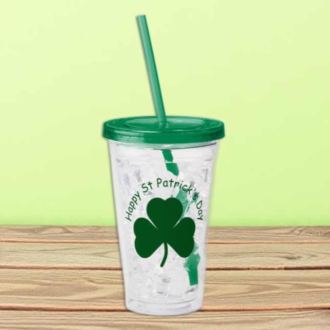Happy St Patrick's Day Acrylic Tumbler (Creator Uploaded)