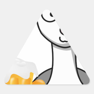 happy st patricks day alpaca triangle sticker
