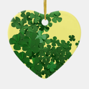 Happy St Patrick's Day and Good Luck Ceramic Tree Decoration