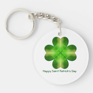 Happy St Patrick's Day and Good Luck Key Ring