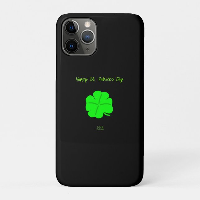Happy St.  Patrick's Day Apple iPhone 11 Pro Case (Back)