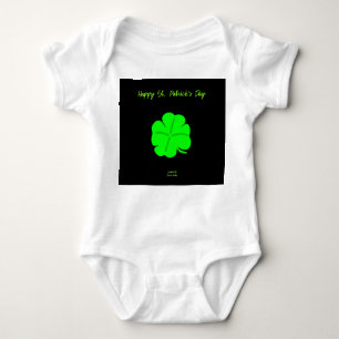 Happy St.  Patrick's Day Baby Jersey Bodysuit