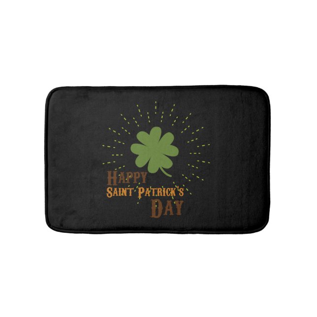 Happy St Patricks Day  Bath Mat (Front)