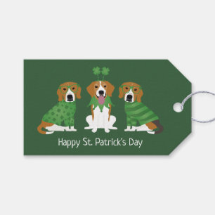 Happy St Patricks Day Beagle Dogs Gift Tags