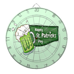 Happy St. Patricks Day Beer Dartboard