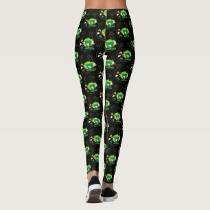 Happy St. Patrick's day black legging