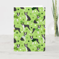Happy St. Patrick's Day Boston Terrier