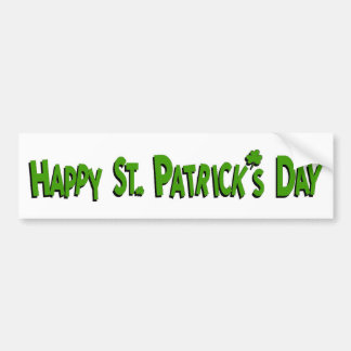 Happy St. Patrick's Day Bumper Sticker
