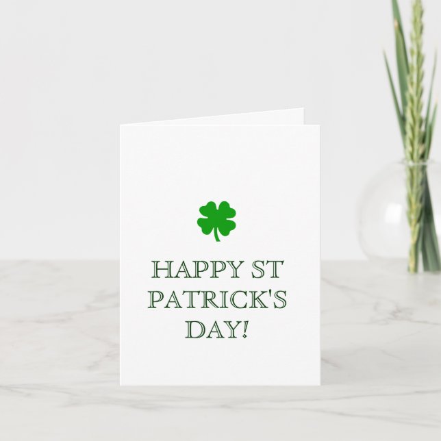 HAPPY ST PATRICK'S DAY! card (Front)