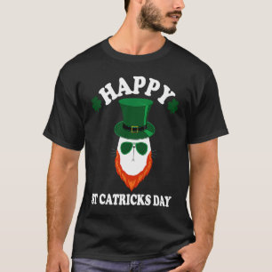 Happy St Patricks Day  Cat Kitten Cattys Catricks T-Shirt