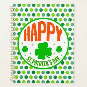 Happy St. Patrick's Day Circle Design-63501 Planner