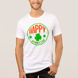 Happy St. Patrick's Day Circle Design-63501 Tri-Blend Shirt