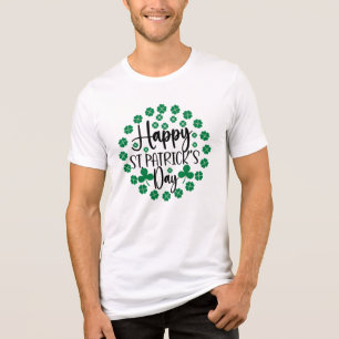 Happy St. Patrick's Day Circle Design-63502 Tri-Blend Shirt