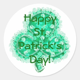 Happy St. Patrick's Day! Classic Round Sticker
