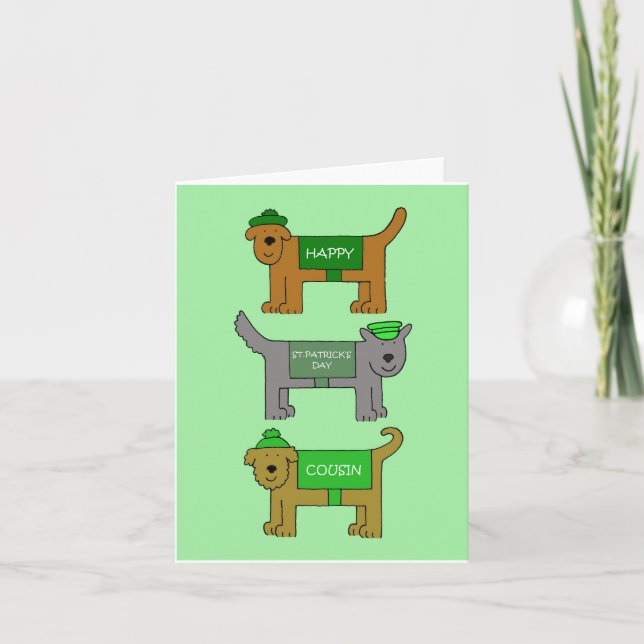 Happy St. Patrick's Day Cousin Card (Front)
