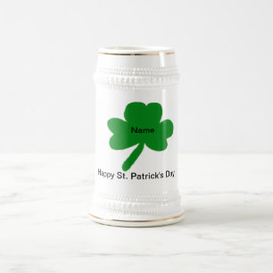 Happy St. Patrick's Day Customise YOUR Name Stein