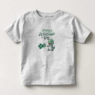 Happy St. Patrick's Day Dino Toddler T-Shirt