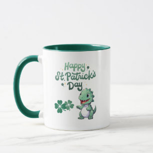 Happy St. Patrick's Day _ Dinosaur cute Mug