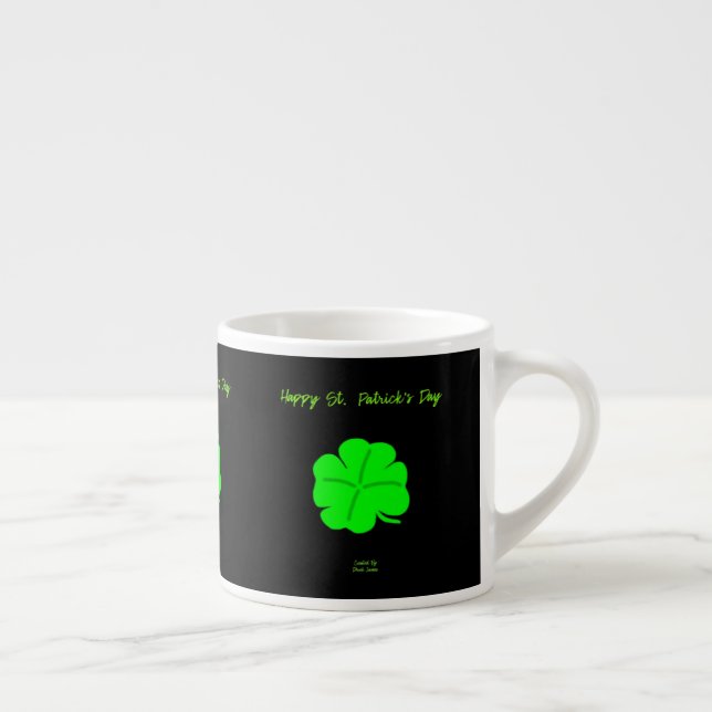 Happy St.  Patrick's Day Espresso Mug (Right)