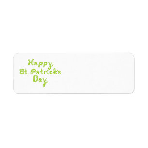 Happy St. Patrick's Day Fabric Font Letters